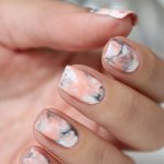 Peach marble