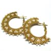 Peyote Hoop Earrings - Gold - Image 3