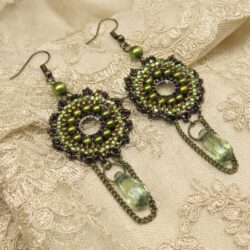 Round Peyote Earrings