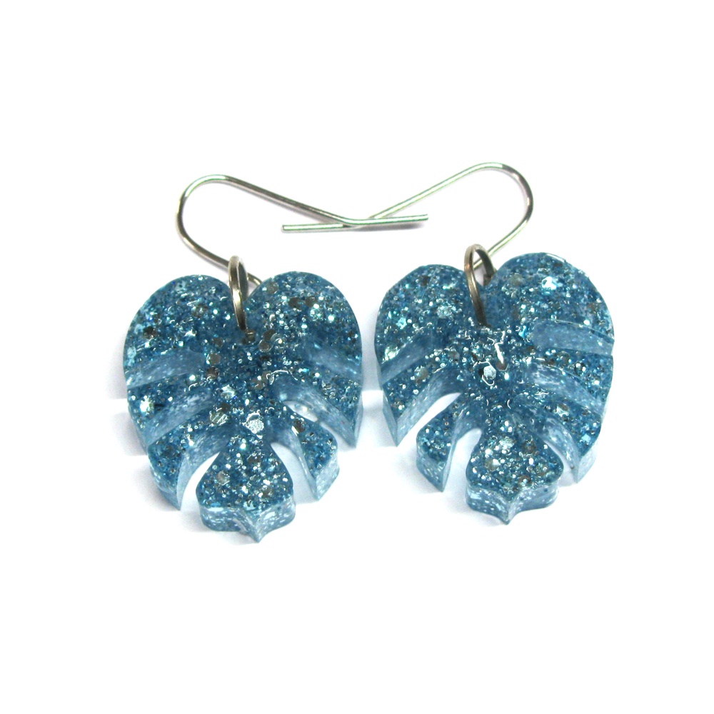 Monstera Leaf earrings - Assorted Colours - Image 9