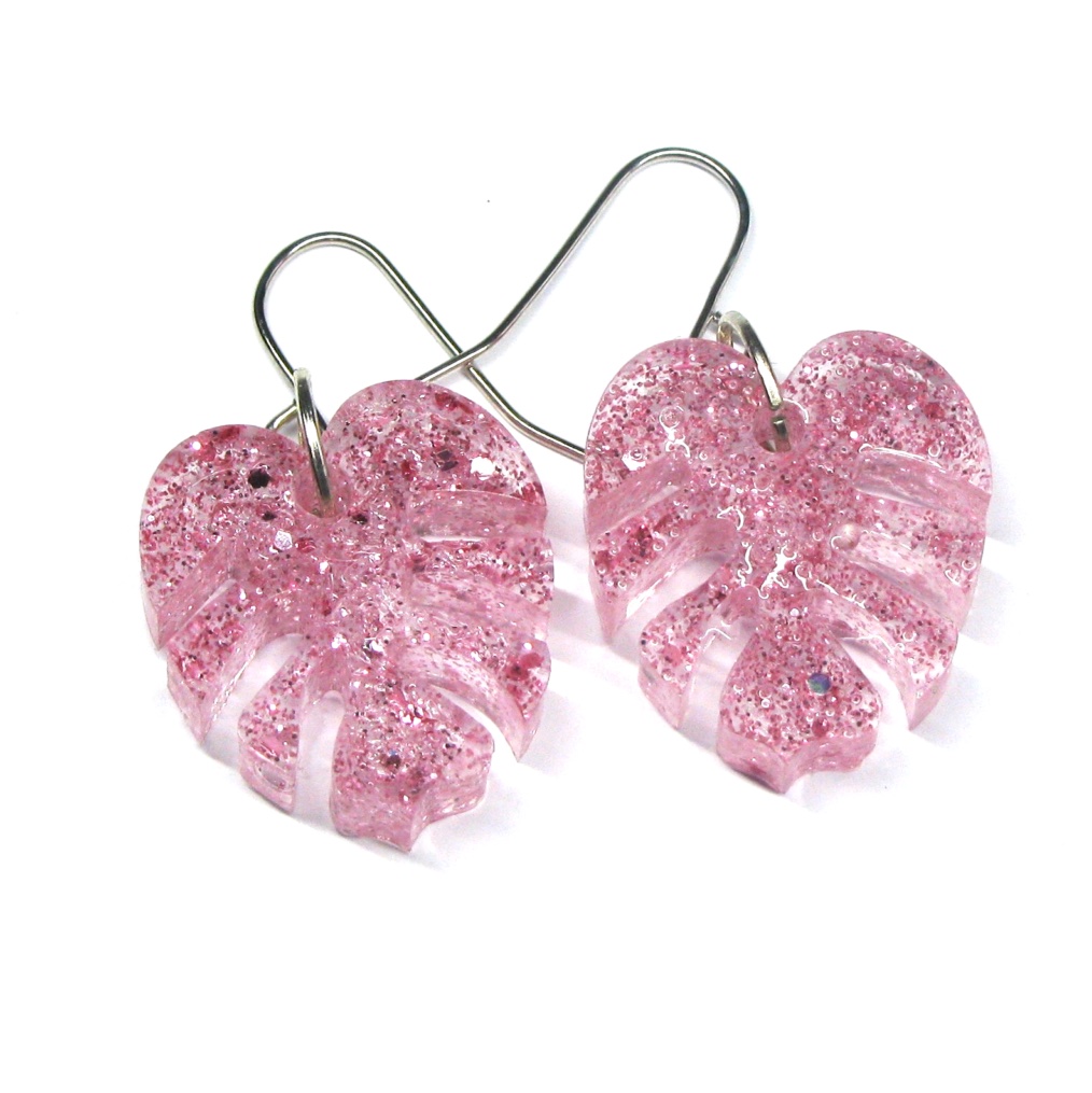 Monstera Leaf earrings - Assorted Colours - Image 12