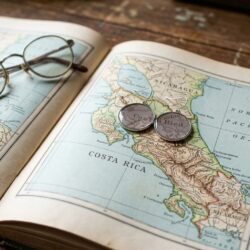 Map earrings - Costa Rica