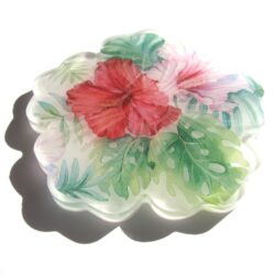 Resin Coasters - Hibiscus Flowers