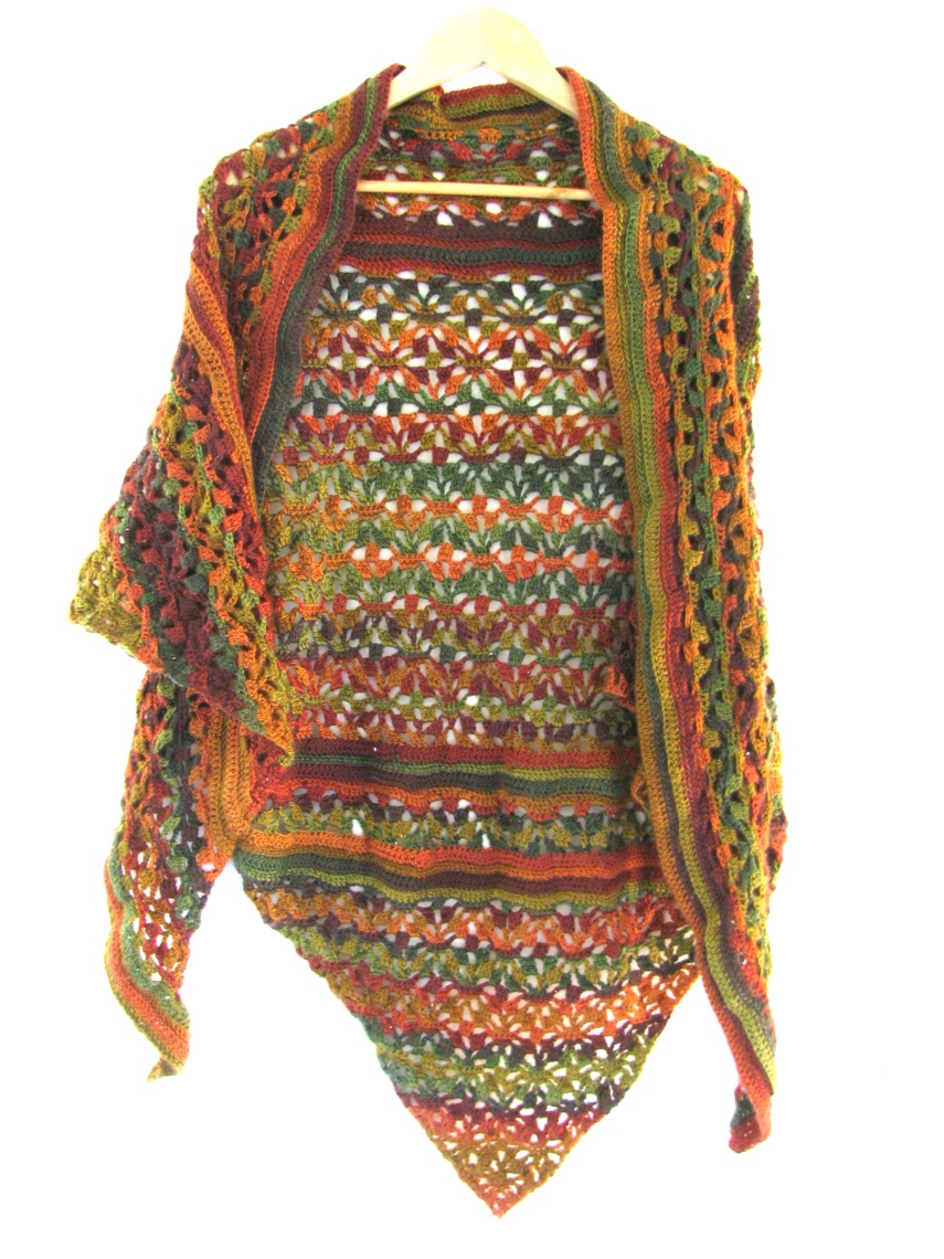 Triangular Autumn Shawl