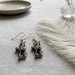 Ostrich earrings