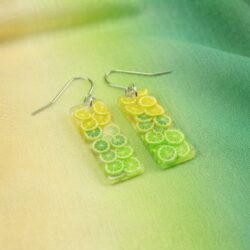 Citrus Ombré earrings - Lemon/Lime