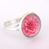 Pink Dahlia Adjustable Ring - Image 2