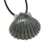 Black Scallop Shell Necklace - Image 3