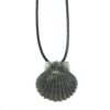Black Scallop Shell Necklace - Image 2