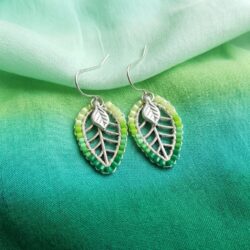Ombré Leaf Earrings - Autumn or Spring