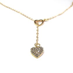 Y-shaped Necklace - Hearts