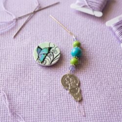 Butterfly Needle Minders with Frogger