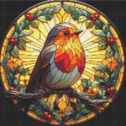Robin Stained Glass