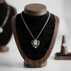 Cubic Zirconia Heart Necklace