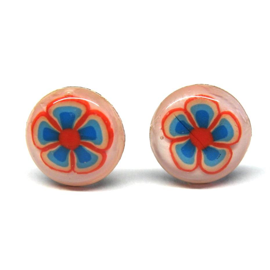 70s inspired Floral Studs