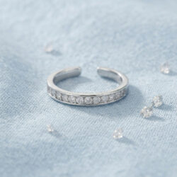 Channel Set Adjustable Ring