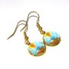 Monstera Cabochon - Blue & Orange - Image 3