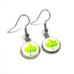 Maple Leaf Cabochon - Bright Green