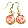 Candy Cane Cabochon - Red & Green Swirl - Image 2
