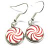 Candy Cane Cabochon - Thin Red Stripes - Image 2