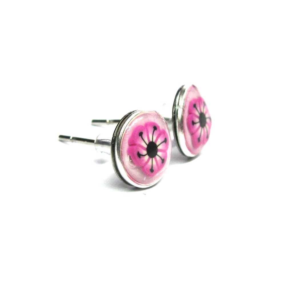 Pink African Daisy Studs - Image 3