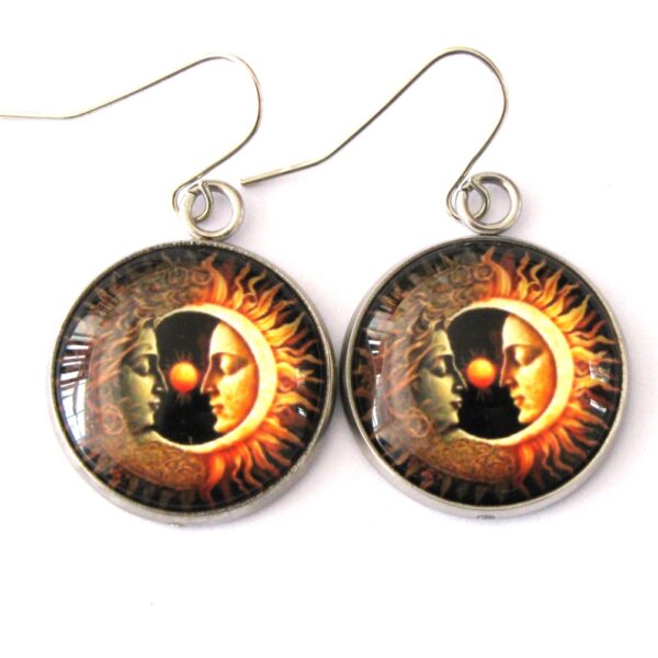 Sun & Moon - Brown & Orange
