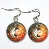 Sun & Moon Cabochon - Grey & Orange - Image 2