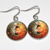 Sun & Moon Cabochon - Grey & Orange - Image 3