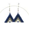 Blue & Silver Triangle Peyote - Image 3
