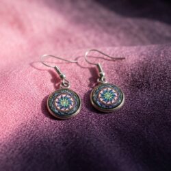 Mandala Cabochons - Pink & Blue