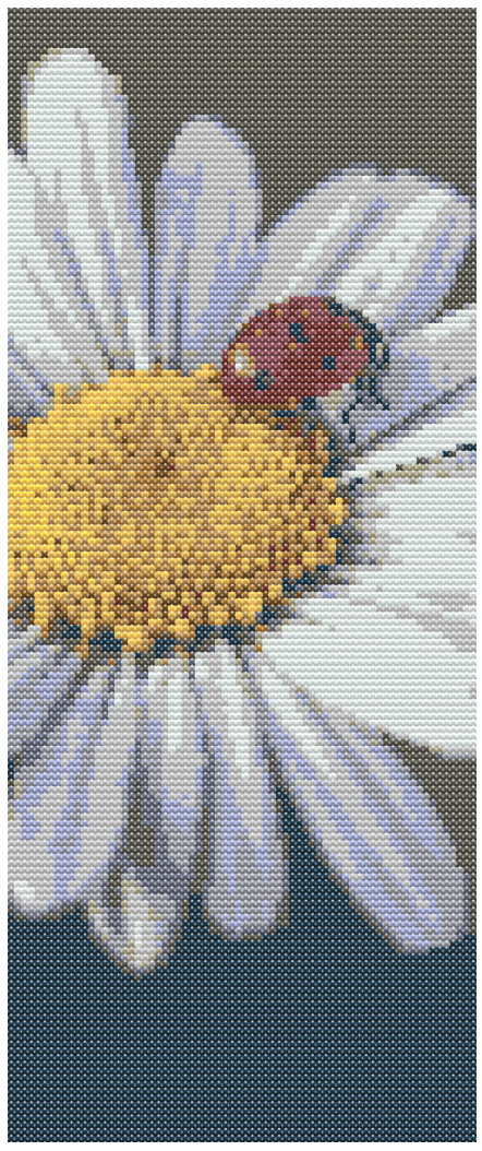 Ladybug on Daisy Bookmark - Image 3