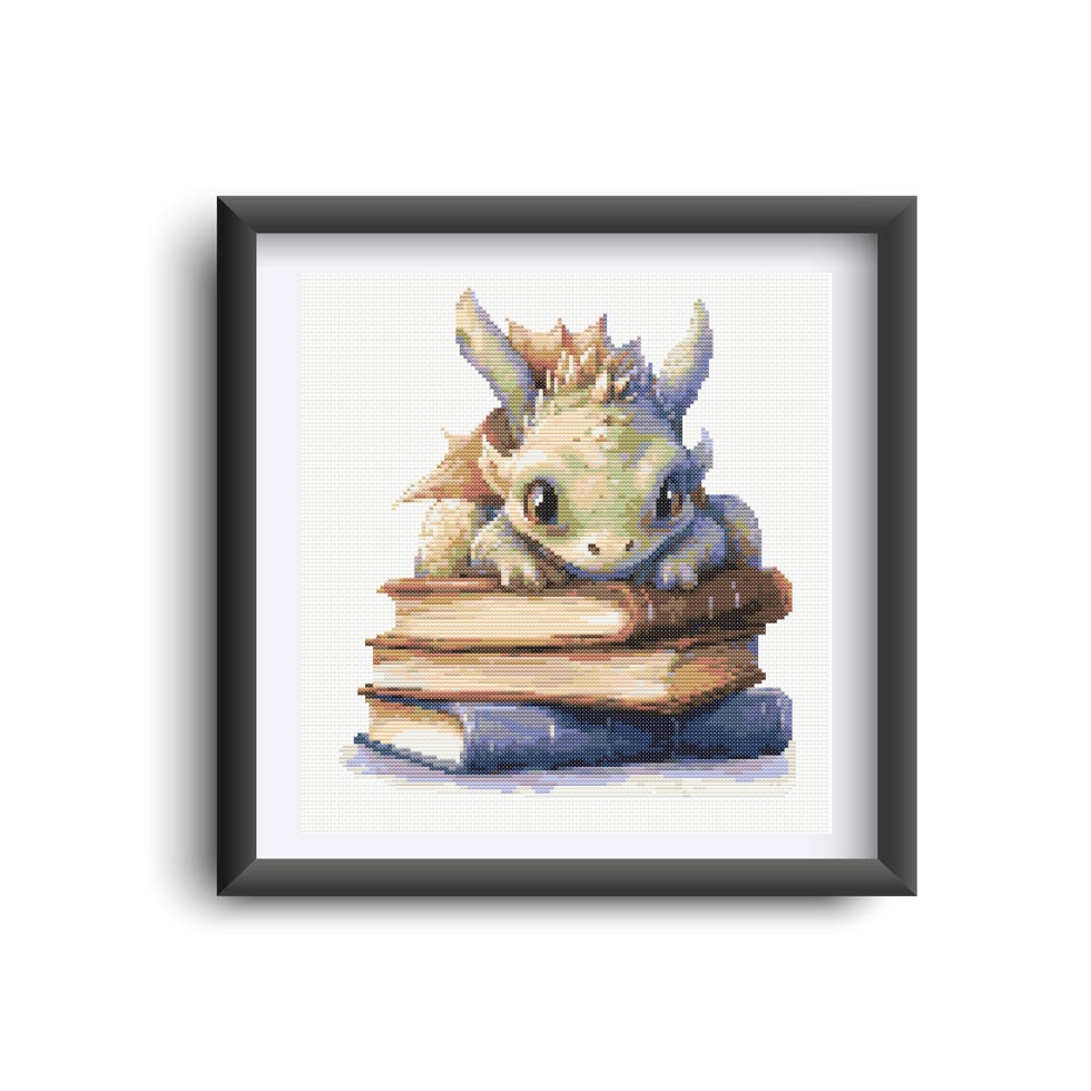 Baby Dragon on Books - Image 3
