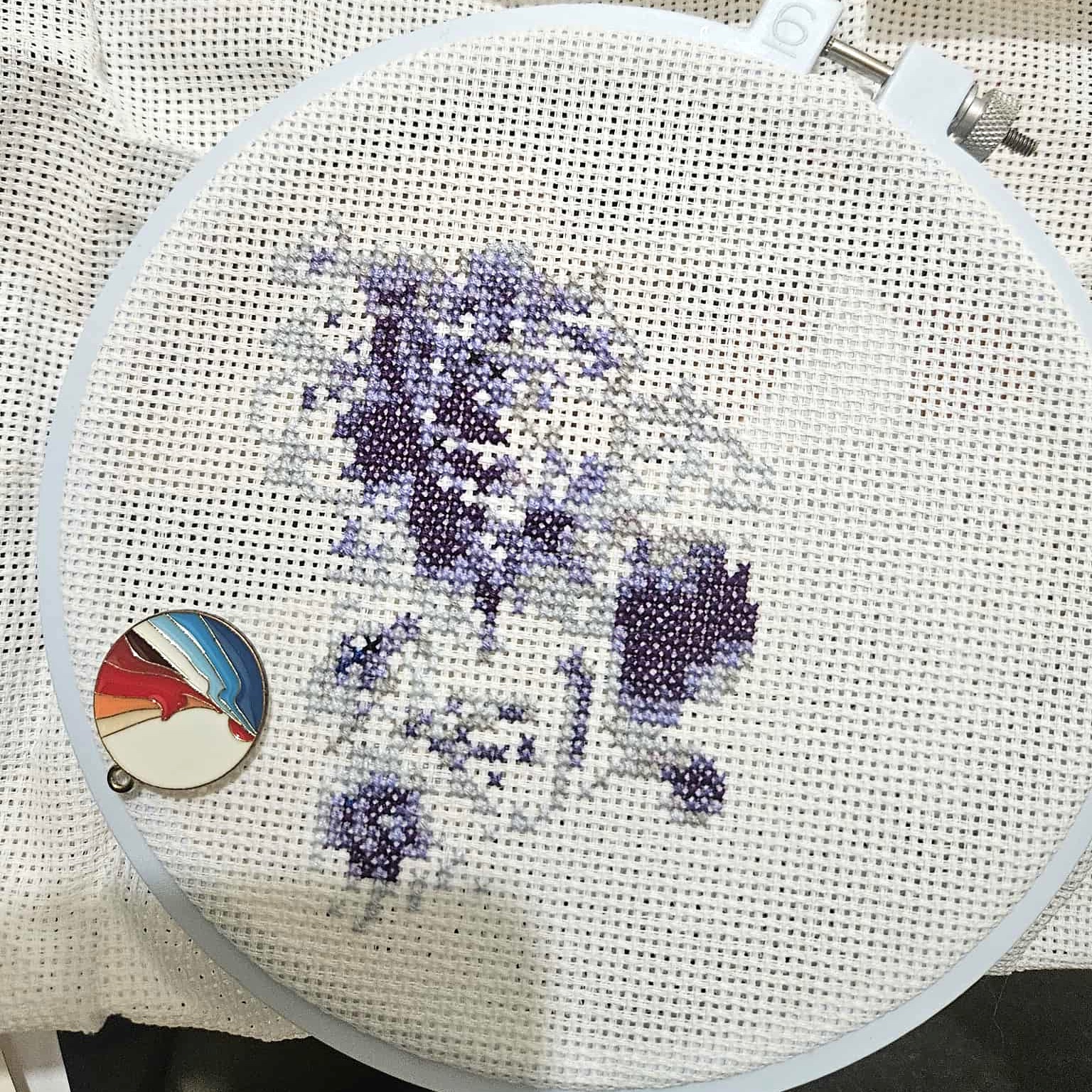 Floral Cat Silhouette - Indigo - Image 4