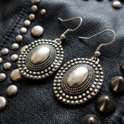 Studded Silver and Black
