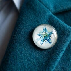 Watercolour Starfish Brooch